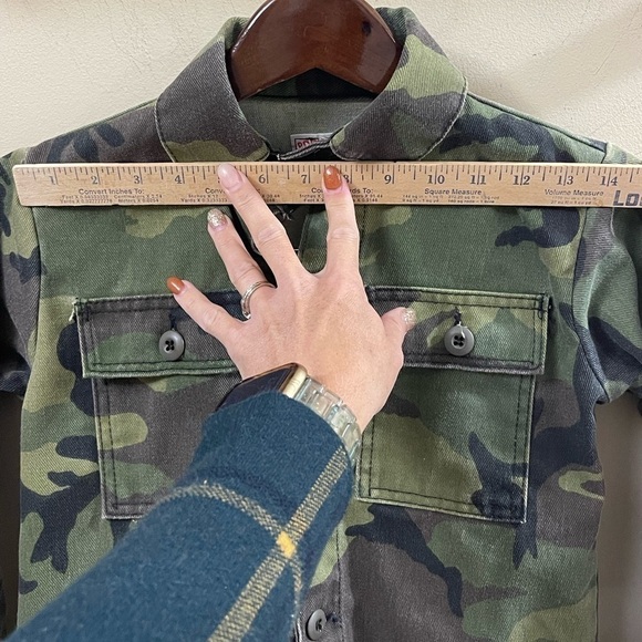 Vintage Pointer Brand Boys Green Camo Long Sleeve Jacket - Picture 6 of 7